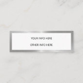 金属Instagramソーシャルメディアミニ名刺 スキニー名刺 (裏面)