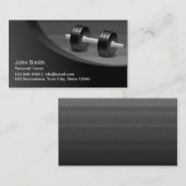 金属Professinalフィットネスのパーソナルトレーナー 名刺 (正面/裏面)