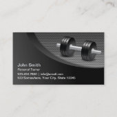 金属Professinalフィットネスのパーソナルトレーナー 名刺 (正面)