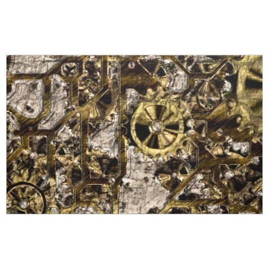 金属Steampunk ファブリック (ヤード)