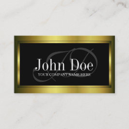 金属YourJobTitleの金ゴールドの金属 名刺