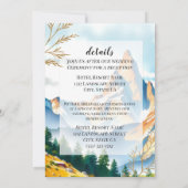 金山の風景 招待状 (裏面)