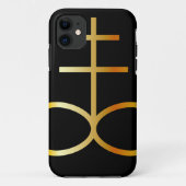 金巨大な十字または硫黄の記号 Case-Mate iPhoneケース (裏面)