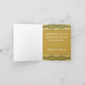 金巻五十結婚周年 カード (内部)