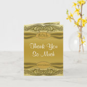 金巻五十結婚周年 カード (黄色い花)