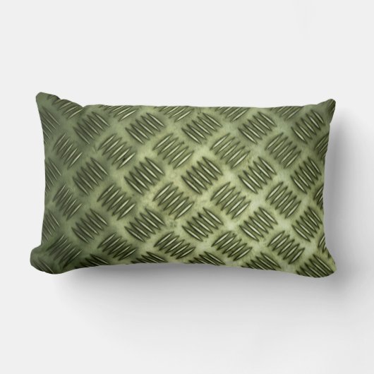 金市松模様に属ステンレス鋼フローリングテクスチャ ランバークッション (正面)