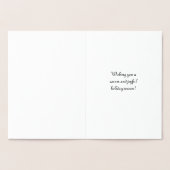 金幸せな休日の蝋燭 箔カード (内部)