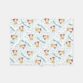 金幸せなHowlidays フリースブランケット (正面(横))