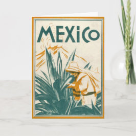 金庫旅行-メキシコのイラストレーション カード