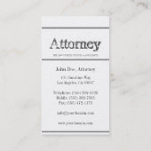 金弁護士3Dのストライプ 名刺 (裏面)