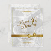 金弓で40歳の誕生日を祝う (正面/裏面)