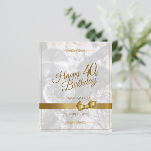 金弓で40歳の誕生日を祝う (スタンド正面)