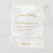 金弓で40歳の誕生日を祝う (裏面)