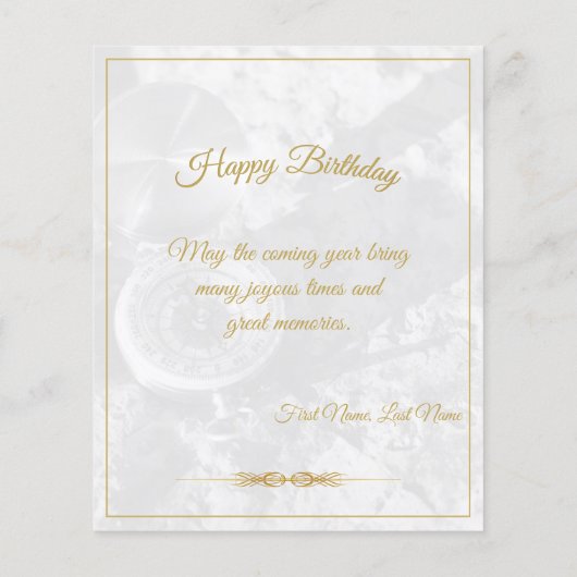 金弓で40歳の誕生日を祝う (裏面)