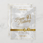 金弓で40歳の誕生日を祝う シーズンポストカード (正面/裏面)