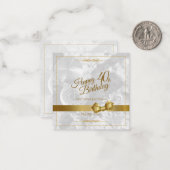 金弓で40歳の誕生日を祝う ノートカード (正面/裏面インサイチュ)