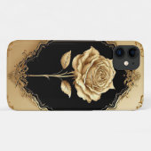 金彩バラの装飾 Case-Mate iPhoneケース (裏面(横))