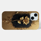 金彩バラの装飾 Case-Mate iPhoneケース (裏面 (横))