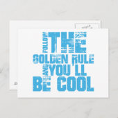 金後を追の規則と君はクール ポストカード (正面/裏面)