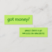 金得は?スキニーギャラリーカード スキニー名刺 (正面/裏面)