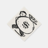 金得は？ スタンダードカクテルナプキン (角)