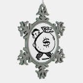 金得は? スノーフレークピューターオーナメント (左)