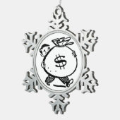 金得は? スノーフレークピューターオーナメント (右)