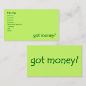 金得は？名刺 名刺 (正面/裏面)