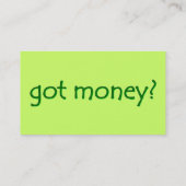 金得は？名刺 名刺 (裏面)