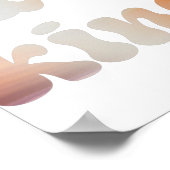 金感動的カラフル属水の色は親切 ポスター (角)