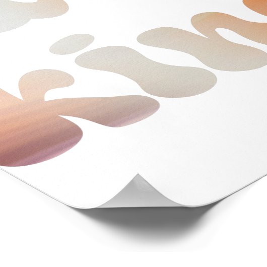 金感動的カラフル属水の色は親切 ポスター (角)