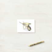 金手押し車 ポストイット (デスク上)