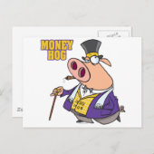 金持ちおもしろいの豚肉 ポストカード (正面/裏面)