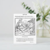 金持ちがギザギザの乞食をはねつける ポストカード (スタンド正面)