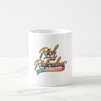 金持ちでばかばかしい コーヒーマグカップ