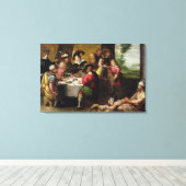 金持ちとラザロの寓話 キャンバスプリント (インサイチュ (ウッドフロア))