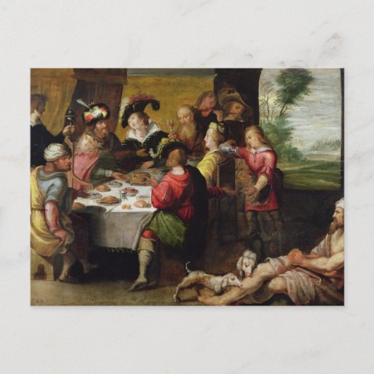 金持ちとラザロの寓話 ポストカード (正面)