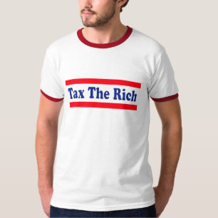 金持ちに課税しろ! Tシャツ