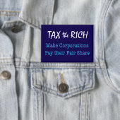 . .金持ちの企業が公正な共有を支払う 缶バッジ (インサイチュ)