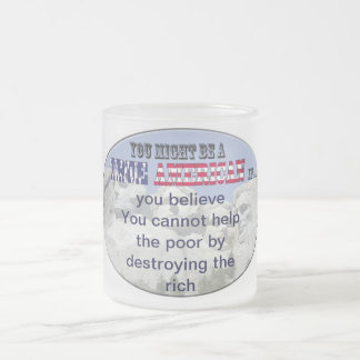 金持ちの破壊によって貧乏人を救済できません フロストグラスマグカップ