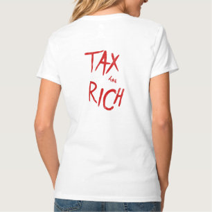 金持ちのAOC政治声明に課税する Tシャツ