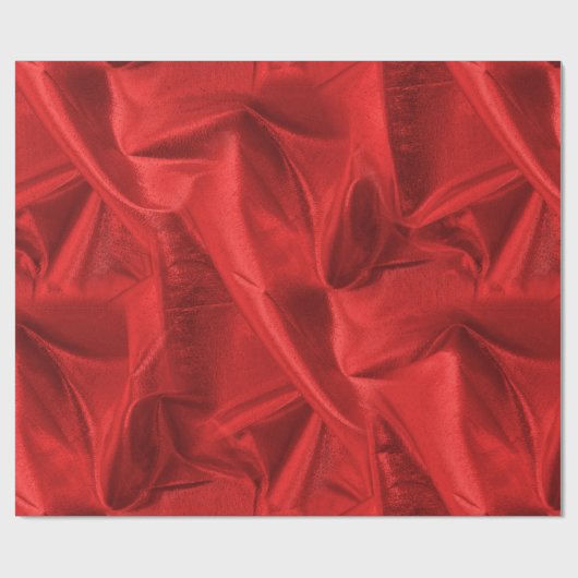 金持ちはLameの金属赤くフェイクな質をしわにしました ラッピングペーパー (フラット)