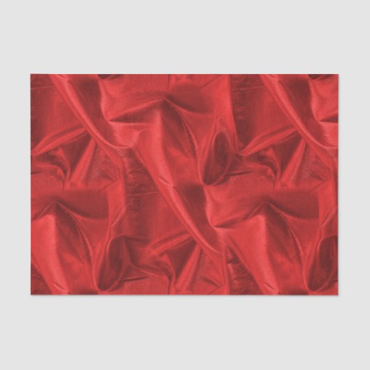 金持ちはLameの金属赤くフェイクな質をしわにしました 薄葉紙 (正面)