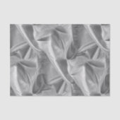 金持ちはLameの金属銀製のフェイクな質をしわにしました 薄葉紙 (正面)