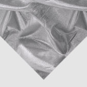 金持ちはLameの金属銀製のフェイクな質をしわにしました 薄葉紙 (詳細)