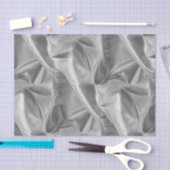 金持ちはLameの金属銀製のフェイクな質をしわにしました 薄葉紙 (クラフト)