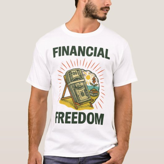 金持ちへの階段 ビーチチェア Tシャツ (正面)