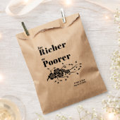 金持ちまたは貧乏人の結婚式の引き出物バッグ フェイバーバッグ (クリップ留めされた状態)