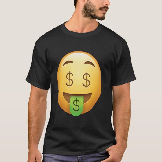 金持ち顔 ― 豊かさと成功の顔つき Tシャツ (正面)