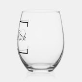 金持熱狂するちのパパのお父さんの日の父親の贈り物おもしろい ステムなしワイングラス (左)